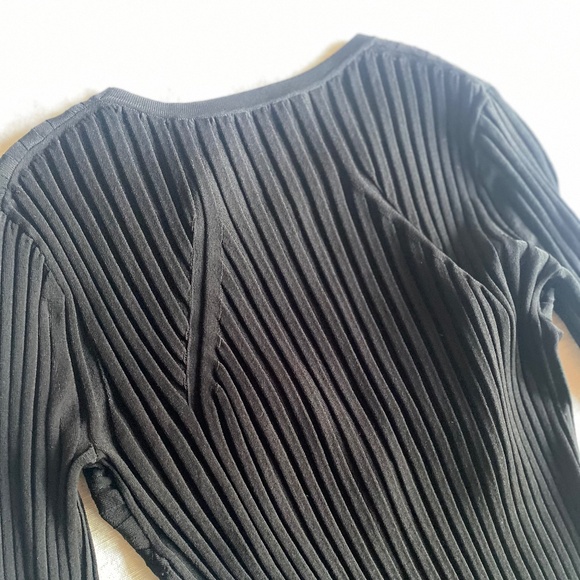 Minimalist Goth Helmut Lang Black Bodycon Dress Urban Witch Sz Small Halloween - Picture 2 of 10